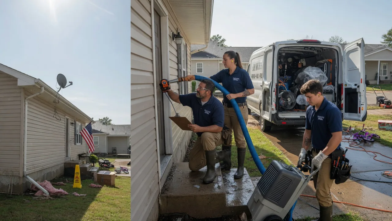 Ceiling Water Damage Restoration in Lake Mills, WI near me
